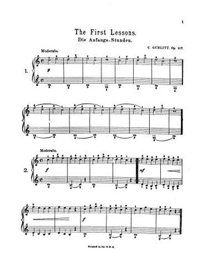 First Lessons, Op. 117 (Kalmus Edition),New