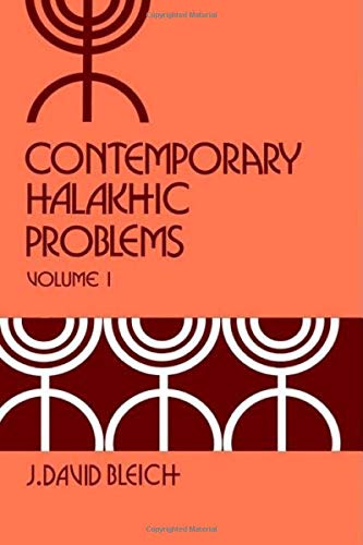 Contemporary Halakhic Problems, Vol. 1 (Library Of Jewish Law And Ethics),Used