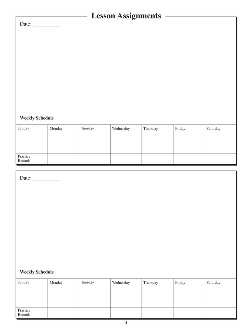 My Music Journal  Student Assignment Book  Practice Planner with Staff Paper, Lesson Pages and Music History  Hal Leonard Piano,Used