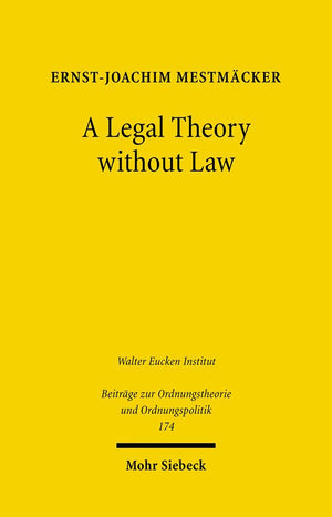 A Legal Theory without Law: Posner v. Hayek on Economic Analysis of Law (Beitrage Zur Ordnungstheorie Und Ordnungspolitik,),Used