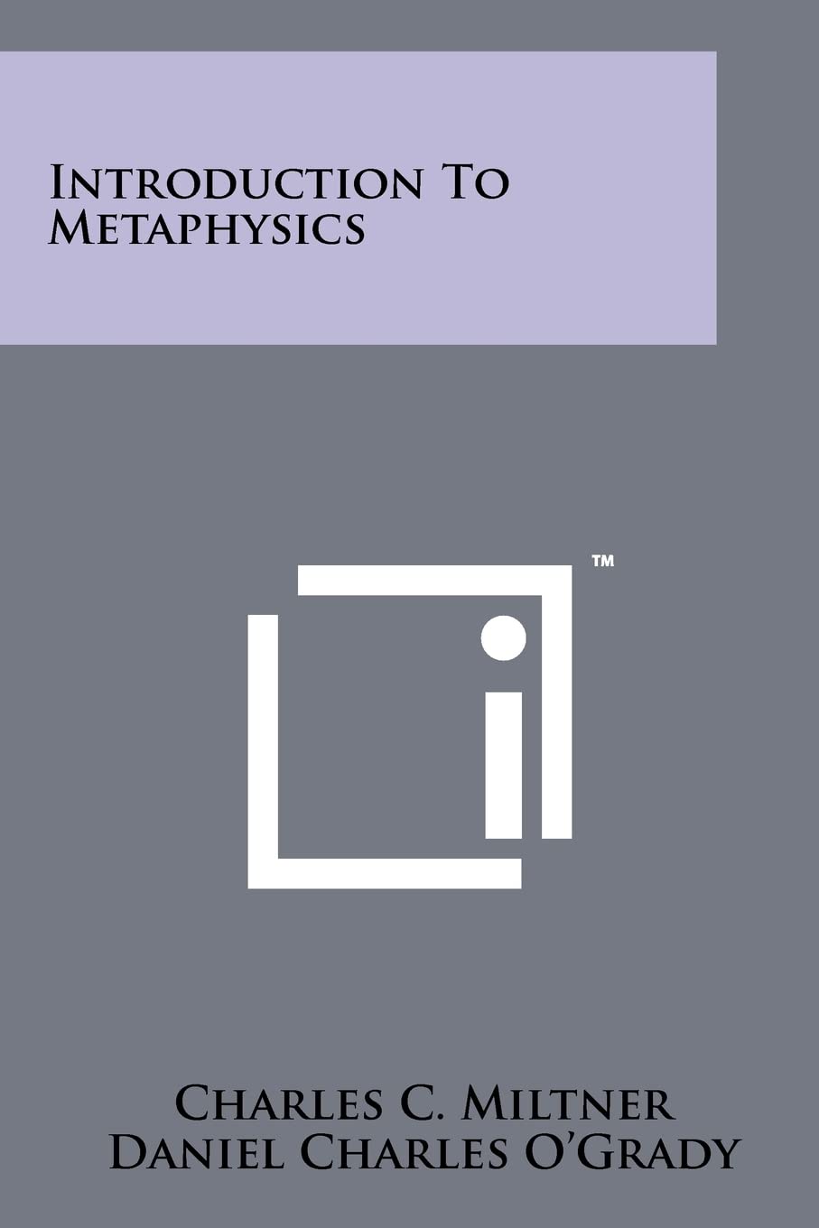 Introduction To Metaphysics,New
