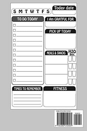 Chaos Coordinator To Do List Notebook: Daily Work Task Checklist,Meal Plan, Water Trackers, Fitness  Dog golden retriever Cover ,Used