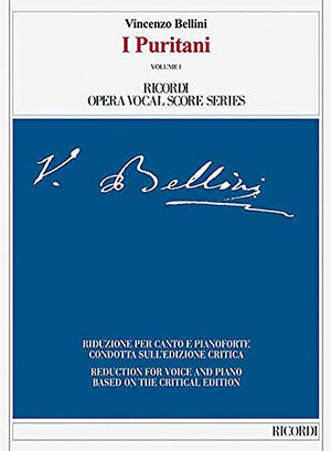 I Puritani: Ricordi Opera Vocal Score Series,Used