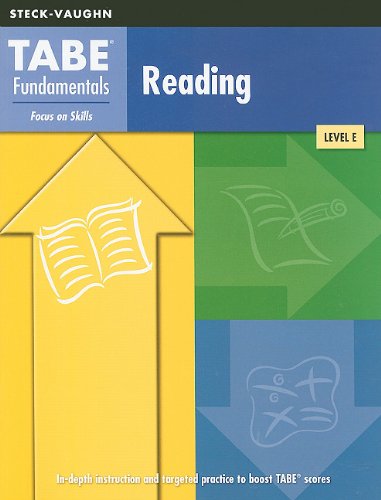 Reading Level E Grades 9up: Test Workbooks (Steckvaughn Tabe Fundamentals),Used