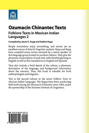 Ozumacin Chinantec Texts: Folklore Texts in Mexican Indian Languages 2 (Summer Institute of Linguistics Language Data Amerindian,Used