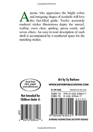 Learning About Seashells (Dover Little Activity Books: Sea Life),Used