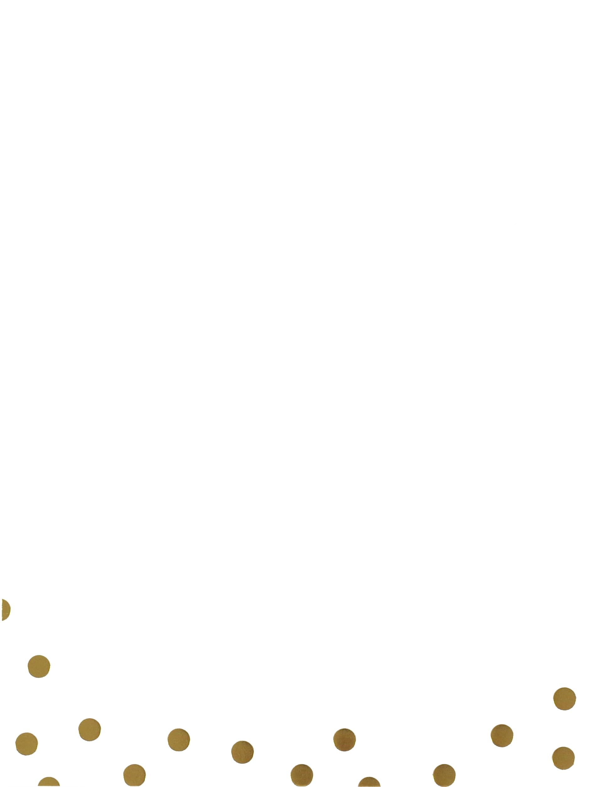 Gold Dots Stationery Set (Boxed Stationery),Used