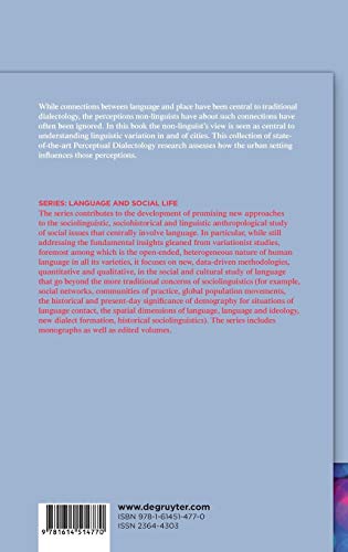 Cityscapes and Perceptual Dialectology: Global Perspectives on NonLinguists Knowledge of the Dialect Landscape (Language and So,Used