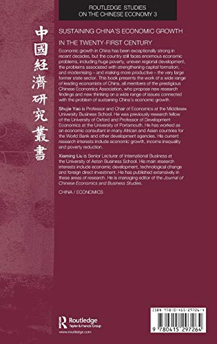 Sustaining China's Economic Growth in the Twentyfirst Century (Routledge Studies on the Chinese Economy),Used