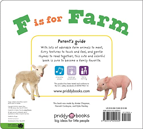 ABC Touch & Feel : F is for Farm: A book of baby animals to share with your baby (ABC Books),Used