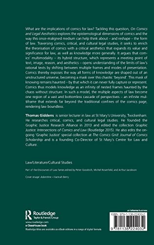 On Comics and Legal Aesthetics: Multimodality and the Haunted Mask of Knowing (Discourses of Law),Used