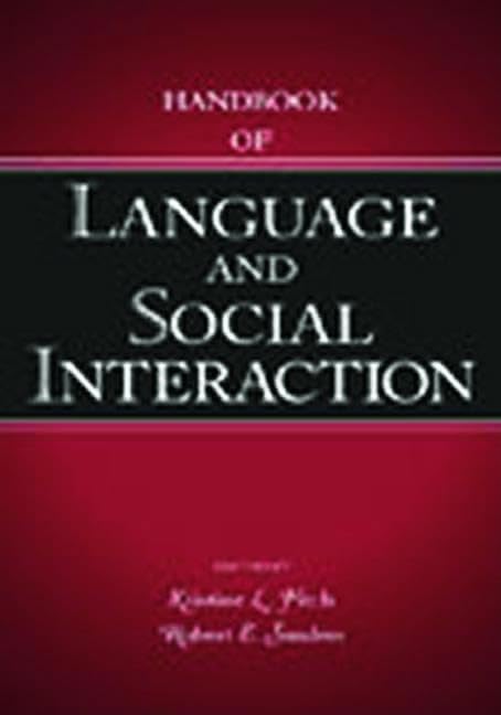 Handbook Of Language And Social Interaction (Routledge Communication Series),Used