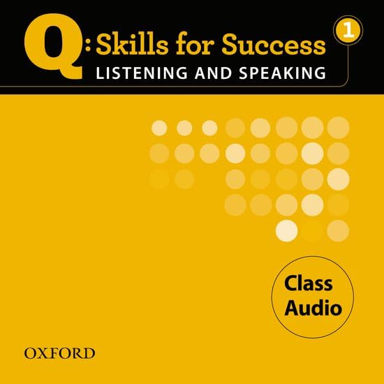 Q: Skills for Success 1 Listening & Speaking Class Audio,Used