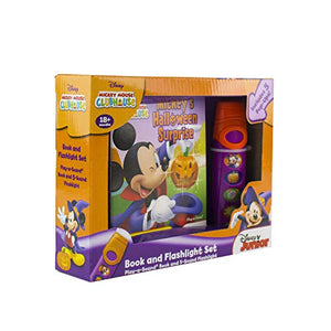 Disney Mickey Mouse Clubhouse  Halloween Surprise Sound Book and Flashlight Set  PI Kids,Used