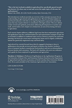 Agricultural and Agribusiness Law: An Introduction for NonLawyers,Used