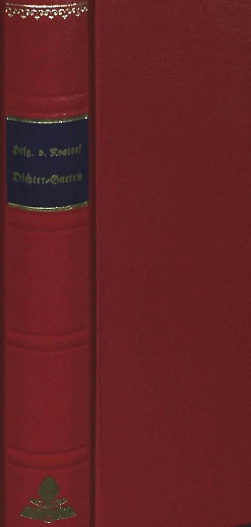DichterGarten: Erster Gang, Violen FaksimileDruck nach der Ausgabe von 1807 (Seltene Texte aus der deutschen Romantik) (Germa,Used