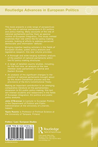 National Parliaments within the Enlarged European Union (Routledge Advances in European Politics),Used