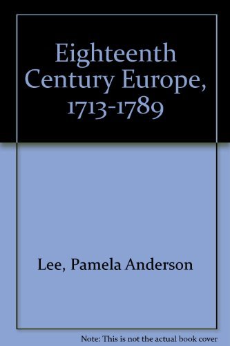 Eighteenth Century Europe, 17131789,Used