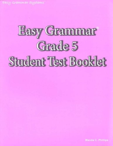 Easy Grammar Grade 5 Test Book,Used