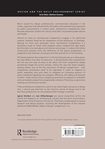 Architecture Competition: Project Design and the Building Process (Design and the Built Environment),Used