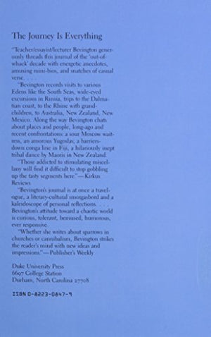 The Journey is Everything: A Journal of the Seventies,Used