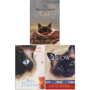 David Michie The Dalai Lamas Cat 3 Books Bundle Collection (The Dalai Lamas Cat, The Art of Purring, The Power of Meow),Used