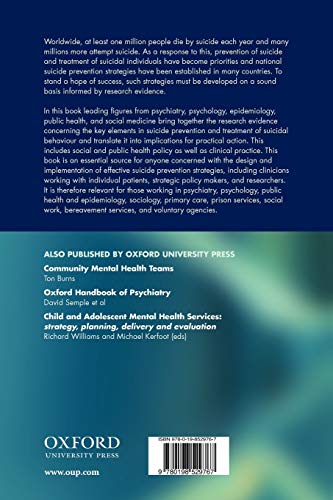 Prevention and Treatment of Suicidal Behaviour: From Science to Practice,Used