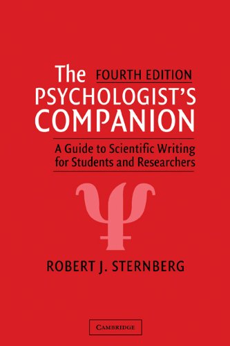 The Psychologist's Companion: A Guide to Scientific Writing for Students and Researchers,Used