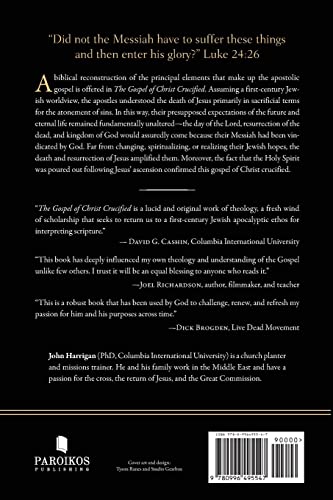 The Gospel of Christ Crucified: A Theology of Suffering before Glory,Used