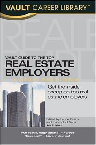 Vault Career Guide to Real Estate (Vault Career Library),Used