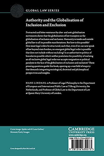 Authority and the Globalisation of Inclusion and Exclusion (Global Law Series),Used