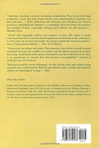 Rethinking the Museum and Other Meditations,Used