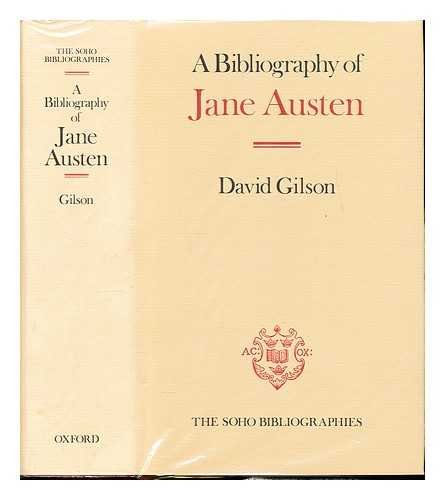 A Bibliography of Jane Austen (Soho Bibliographies),Used