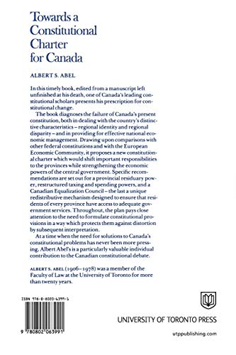 Towards a Constitutional Charter for Canada (Heritage),Used