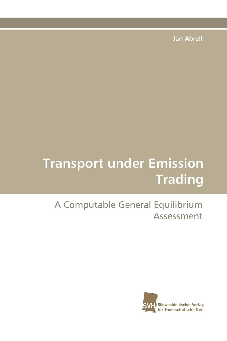 Transport under Emission Trading: A Computable General Equilibrium Assessment,Used