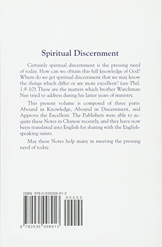 Spiritual Discernment,Used