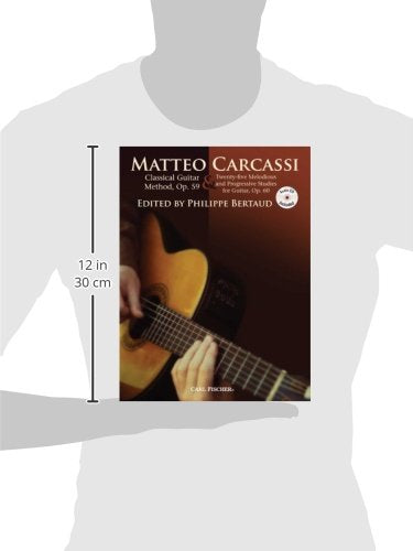 Gt216  Carcassi Classical Guitar Method, Op. 59 & Twentyfive Melodious And Progressive Studies (Revised Book/Cd Edition, 2011),New