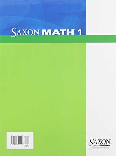 Student Workbook: Part 1 (Saxon Math 1),Used