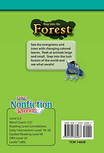 Teacher Created Materials  TIME For Kids Informational Text: Step into the Forest  Grade 2  Guided Reading Level K,Used