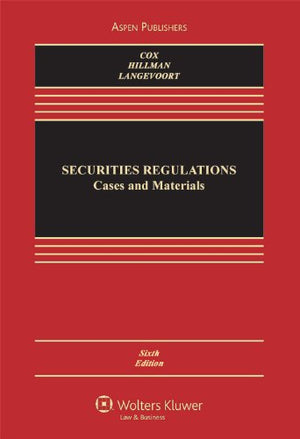 Securities Regulation: Cases and Materials,New