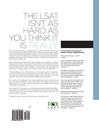 Breaking the LSAT: The Fox Test Prep Guide to a Real LSAT, Volume 2,Used