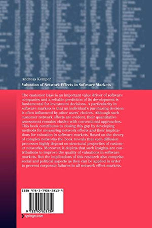 Valuation of Network Effects in Software Markets: A Complex Networks Approach (Contributions to Management Science),Used