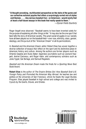 Baseball and the American Dream: Race, Class, Gender, and the National Pastime,Used