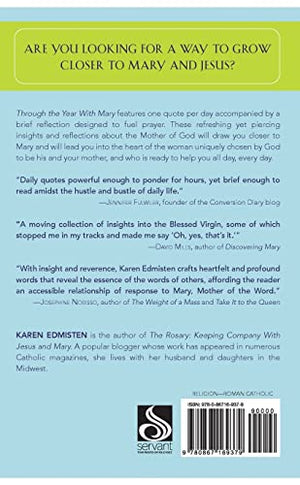 Through the Year With Mary: 365 Reflections,Used