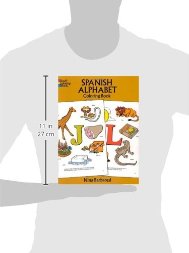 Spanish Alphabet Coloring Book (Dover Children's Bilingual Coloring Book),Used