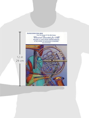 Classical Quartets For All (From The Baroque To The 20Th Century): Trombone, Baritone B.C., Bassoon, Tuba (For All Series)-new