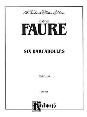 Six Barcaroles (Kalmus Edition),Used