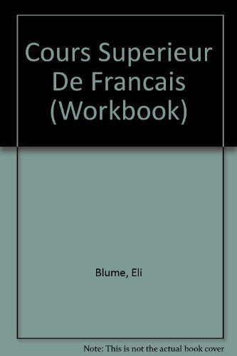 Cours Superieur De Francais (Workbook),Used