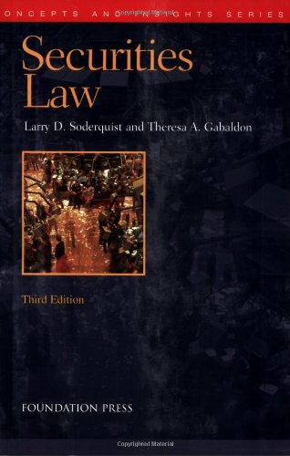 Securities Law (Concepts and Insights),Used