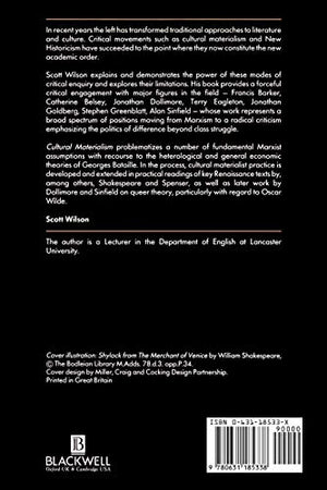 Cultural Materialism,Used